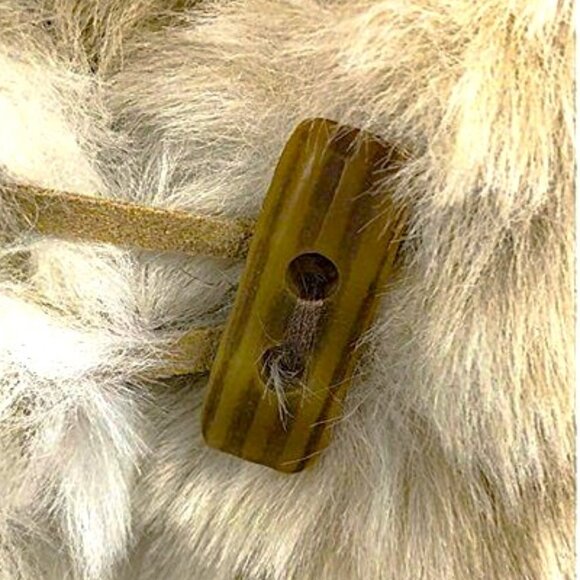 Excellent Vintage 90s Faux Fur Coat w/Matching Hat by Travelsmith Womens Size L - Picture 8 of 10